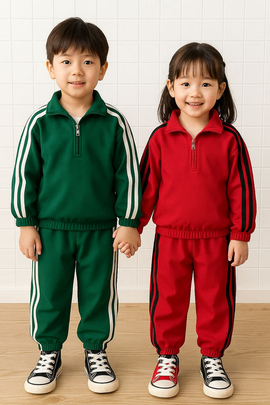 Baby/boy winter raglan style striped tracksuit - W2025-010