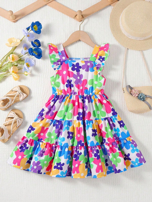 Baby Girl Bloomy Garden Dress - #160
