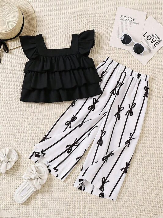 Baby Girl Urban Style Top & Pant Set - #164