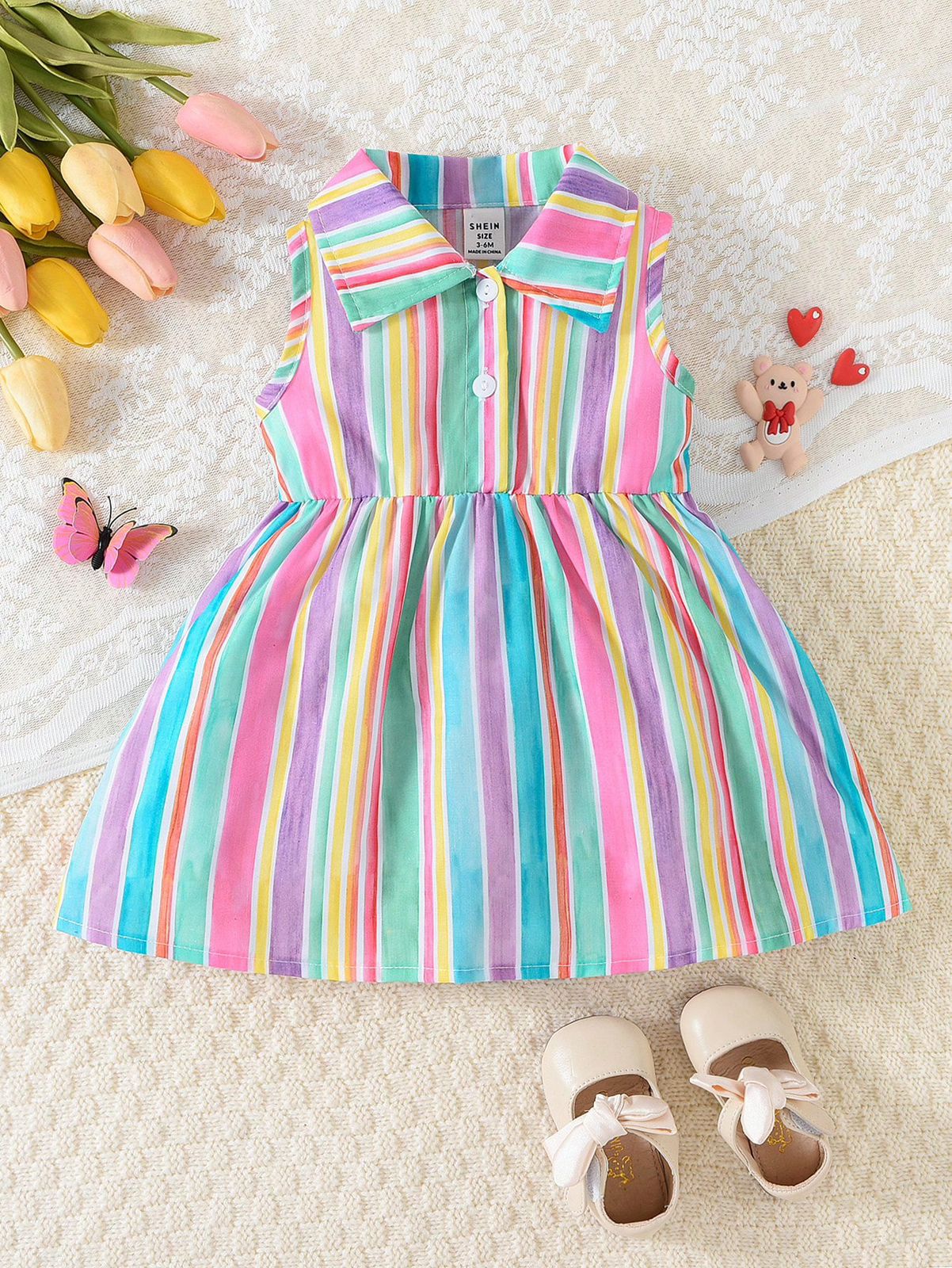 baby girl summer dresses Baby Girl Candy Stripe Summer Dress