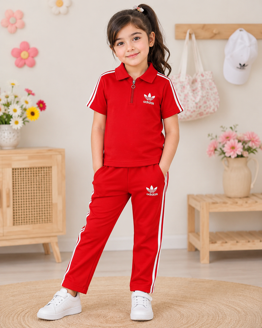 Baby Girl Active Wear Set - Red