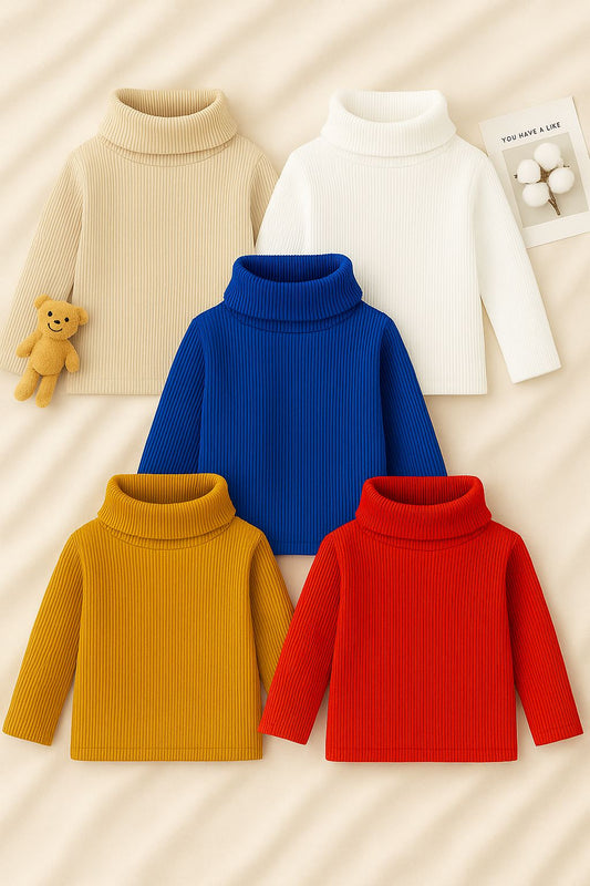 Pack of 2 baby/boy winter high neck top