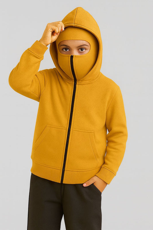 Baby/boy Star Kids Zip-Up Hoodie - Mustard