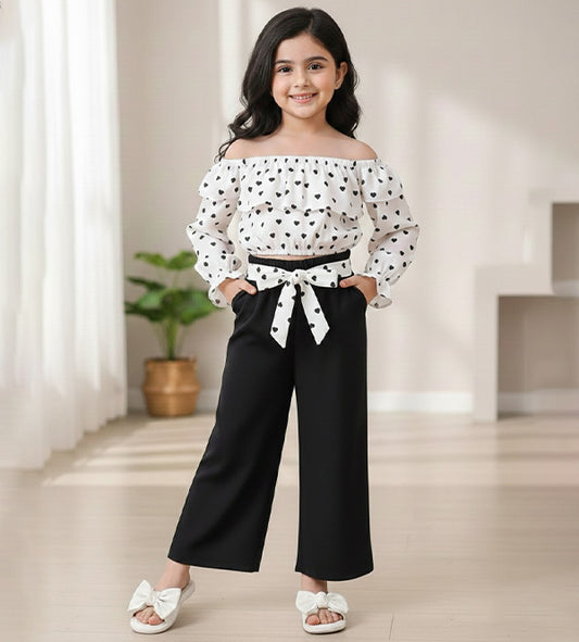 Baby Girl Pretty Heart  Co-Ord Set - #171