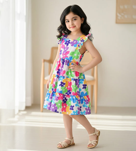 Baby Girl Bloomy Garden Dress - #160