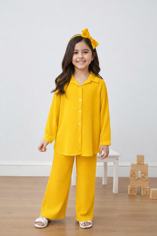 Baby Girl Every Day Co-Ord Set - Yellow