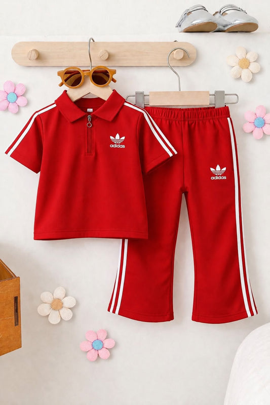 Baby Girl Active Wear Set - Red
